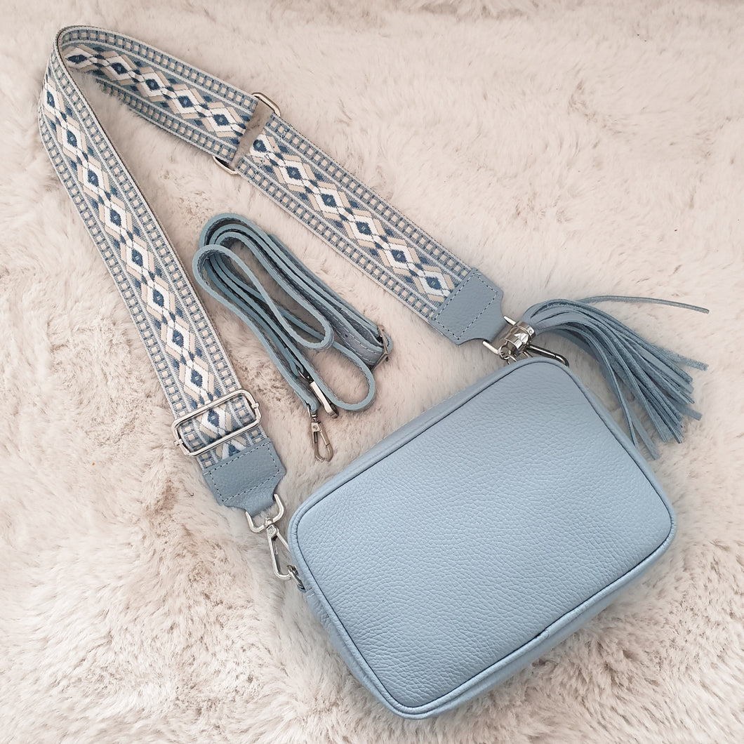 Ledertasche <br> versch. Farben + 1 Extragurt gratis